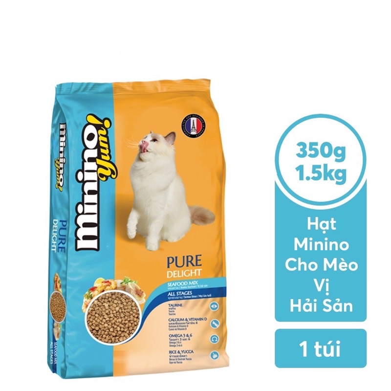 Thức ăn hạt khô Minino Yum túi 350g