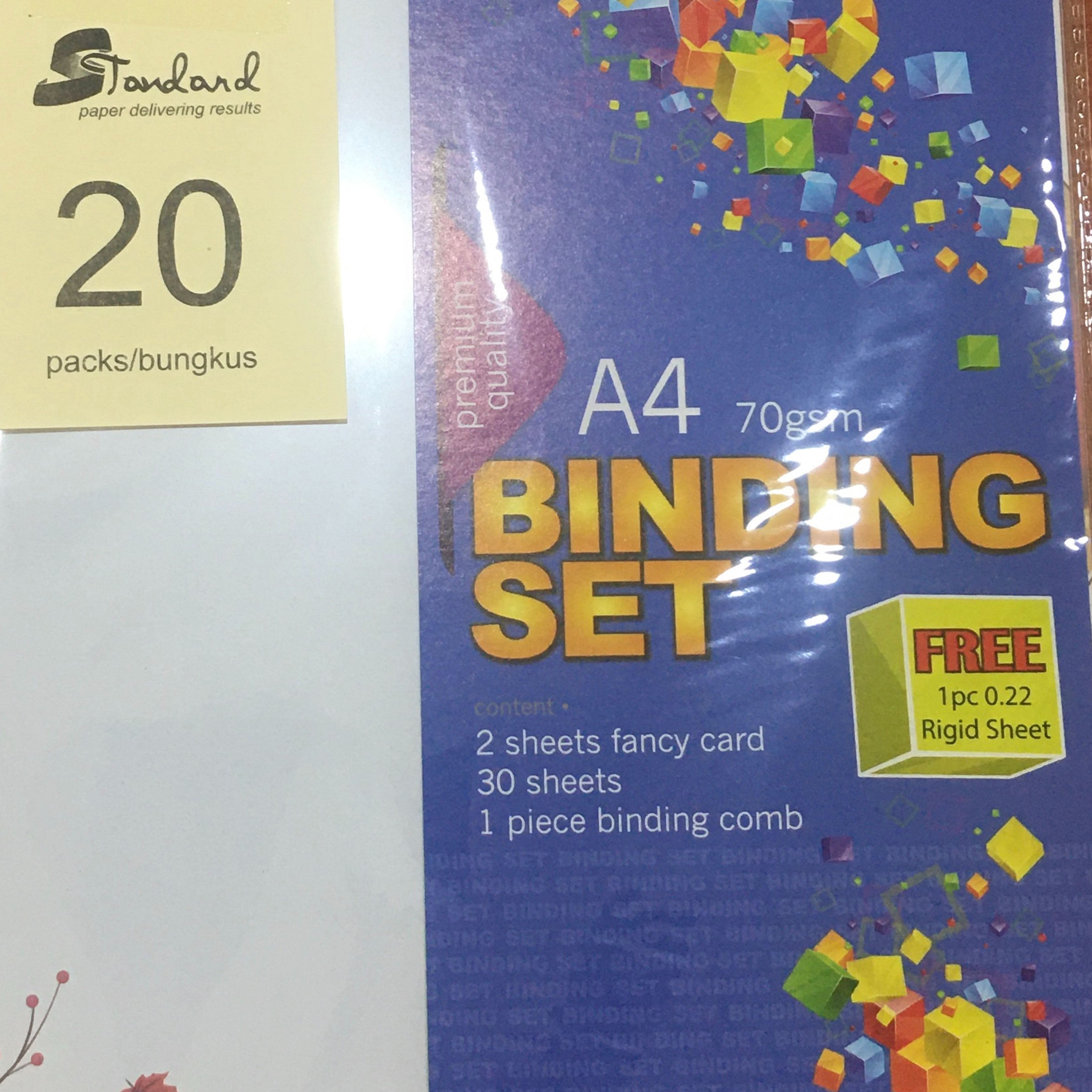 A4 Buku Skrap / Binding Set Colour/White 30 SHEET / Buku Folio