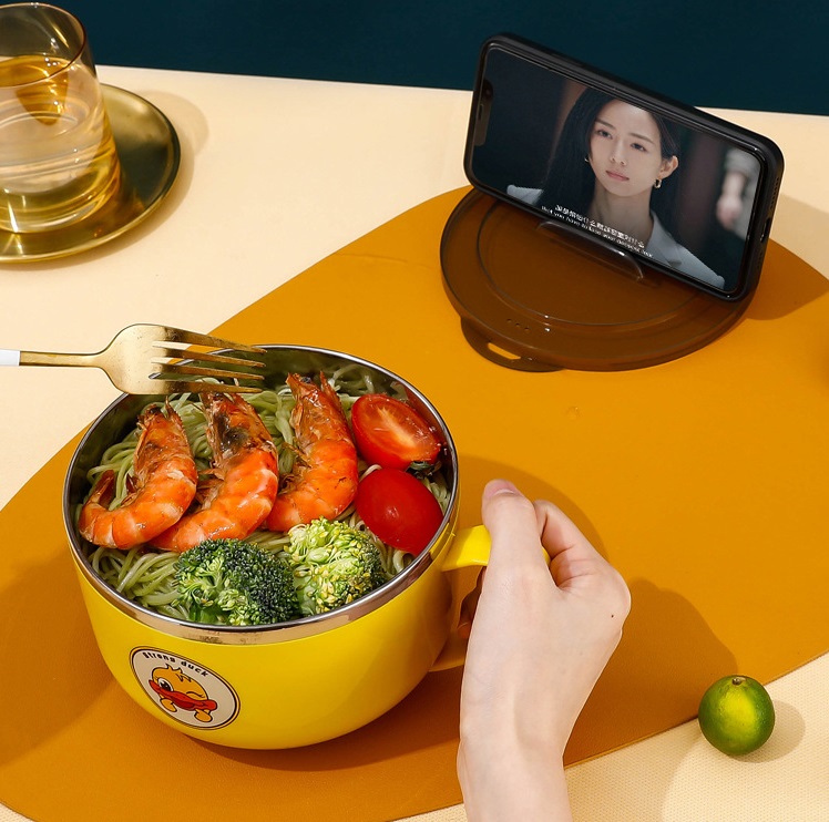 Bát ăn cháo - mì - phở - BÁT GIỮ NHIỆT VỊT VÀNG