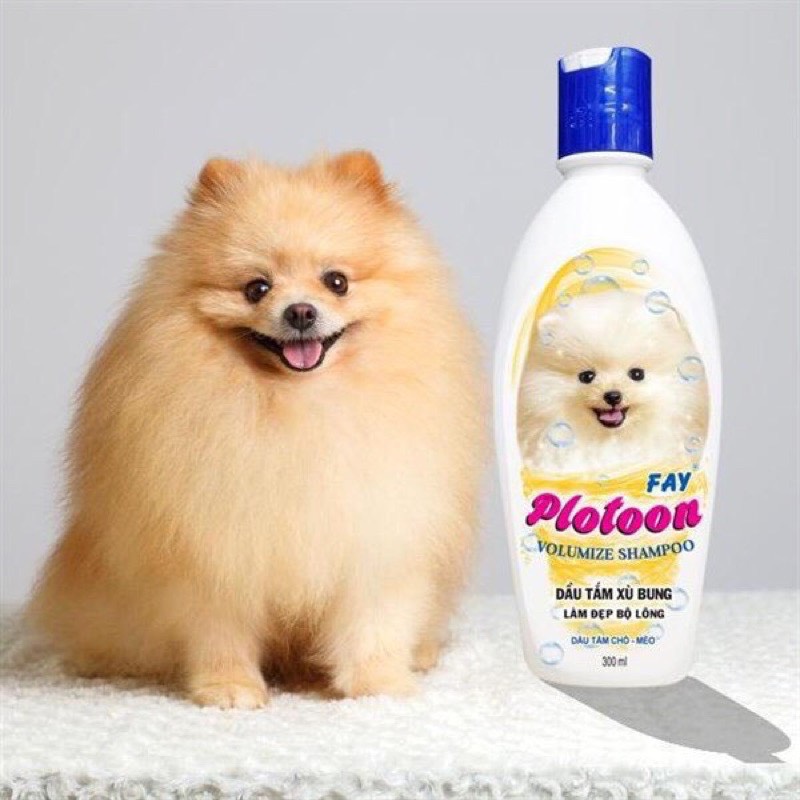 [HCM]SỮA TẮM PLOTOON 300ML CHO POÔDLE SAMOYED BICHON POMẺANIAN... CHÓ LÔNG XÙ BUNG