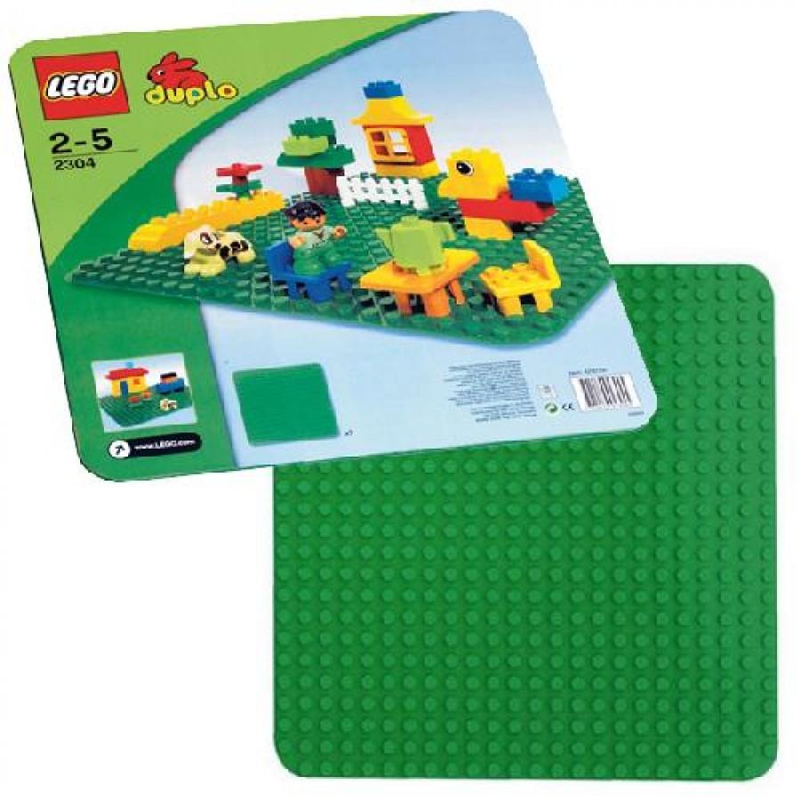 lego duplo green building plate