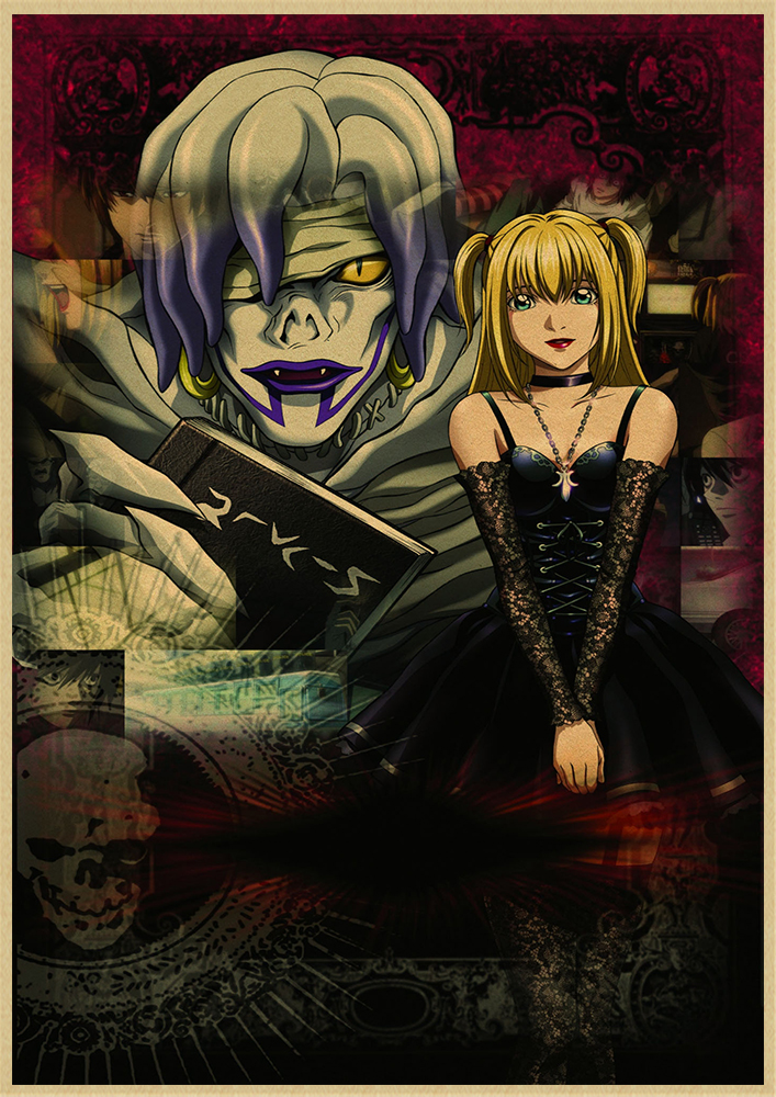 %E3%80%90InnovateWorld%E3%80%91Famous%20Suspense%20Comics%20Death%20Note%20Kraft%20Paper%20Poster%20Wall%20Sticker%20Home%20Decora%20-%20Image%204