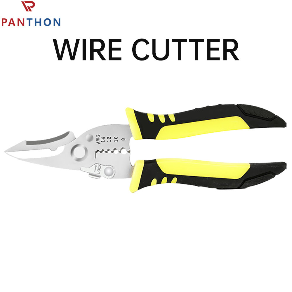 【💕Ready Stock🎉】PANTHON Wire Stripping Pliers For Electricians Multifunctional Cutting Pliers For Cables,Wire Pulling Pliers Wire Pressing Pliers Crimping Pliers Terminal Pli