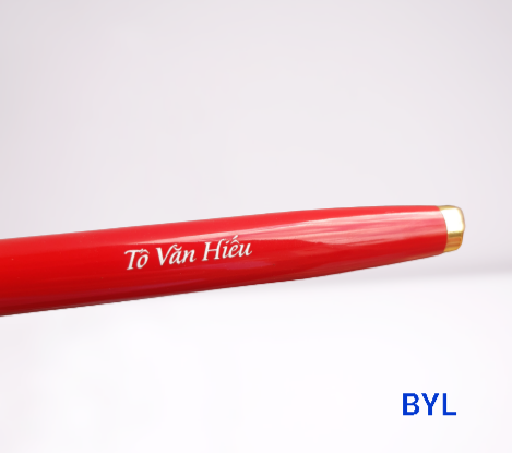 Bút ký khắc tên BYL-006/Bút vỏ đỏ