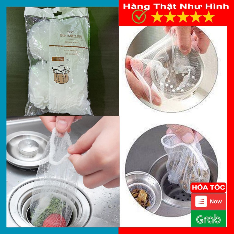 Bịch 500 Túi Lưới Lọc Rác Bồn Rửa Chén, Bát