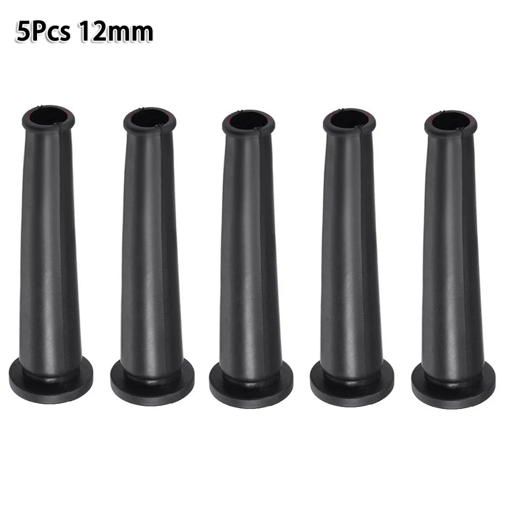 5pcs Black Rubber Wire Protector Cable Sleeve Power Cord Protector For ...