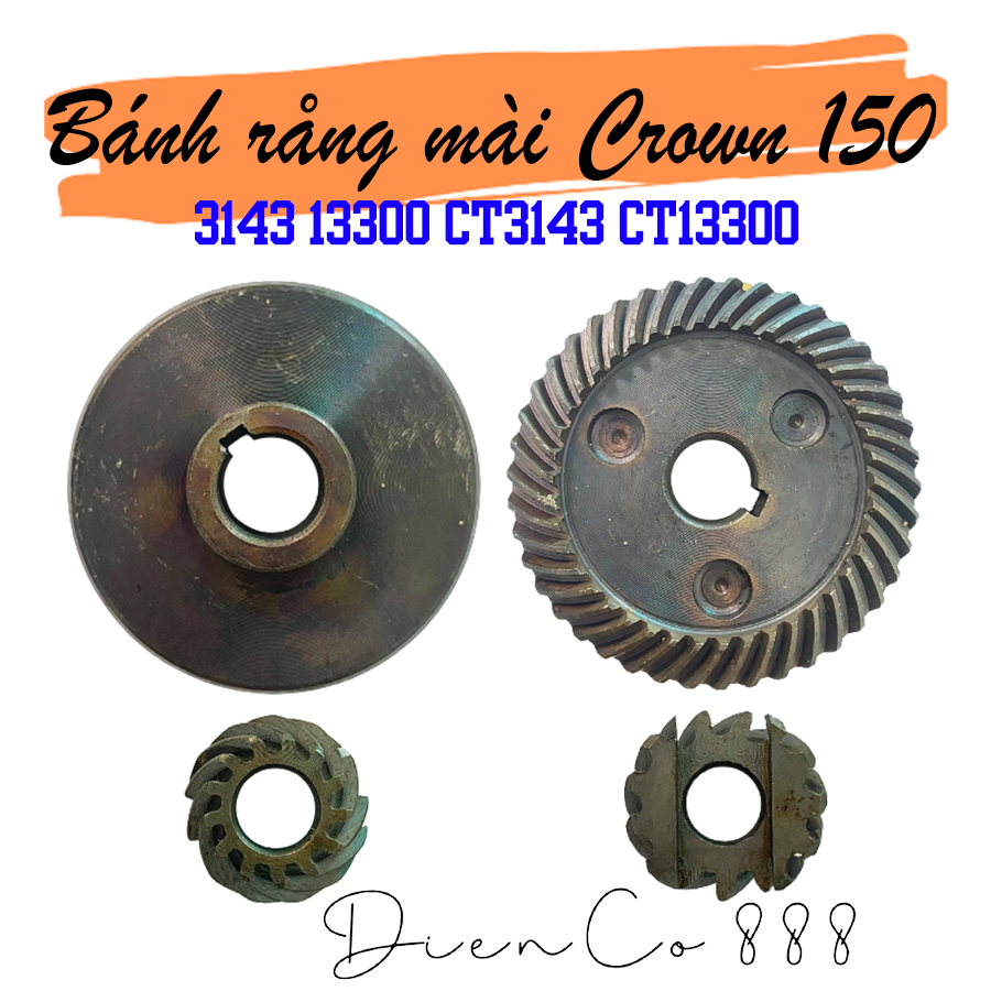 Bộ nhông bánh răng mài crown 125mm ct3143 và 150mm ct13300