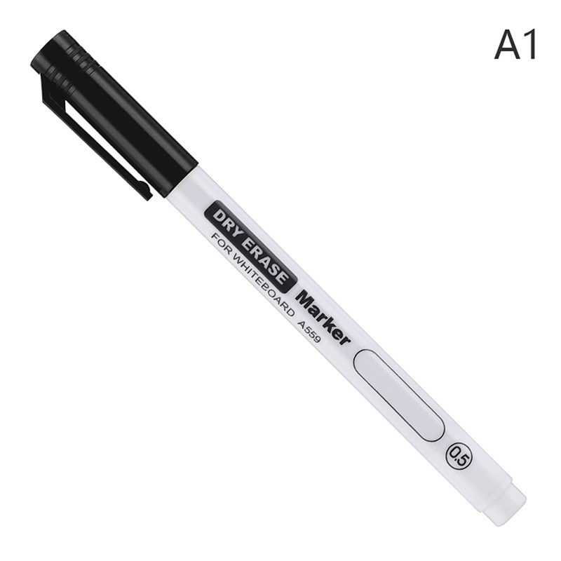 Erasable whiteboard pen extremely thin 0.5MM dry erasing pen office examination waterproof marker pen