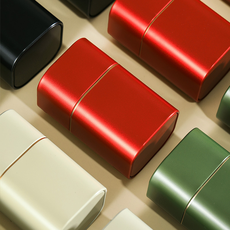 Portable Tea Box Solid Color Tea Sealed Box Teaware Storage Container ...