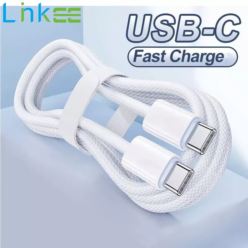 1m PD 60W 3A USB C để USB C Cáp sạc nhanh kép Loại C để Loại C dòng dữ liệu