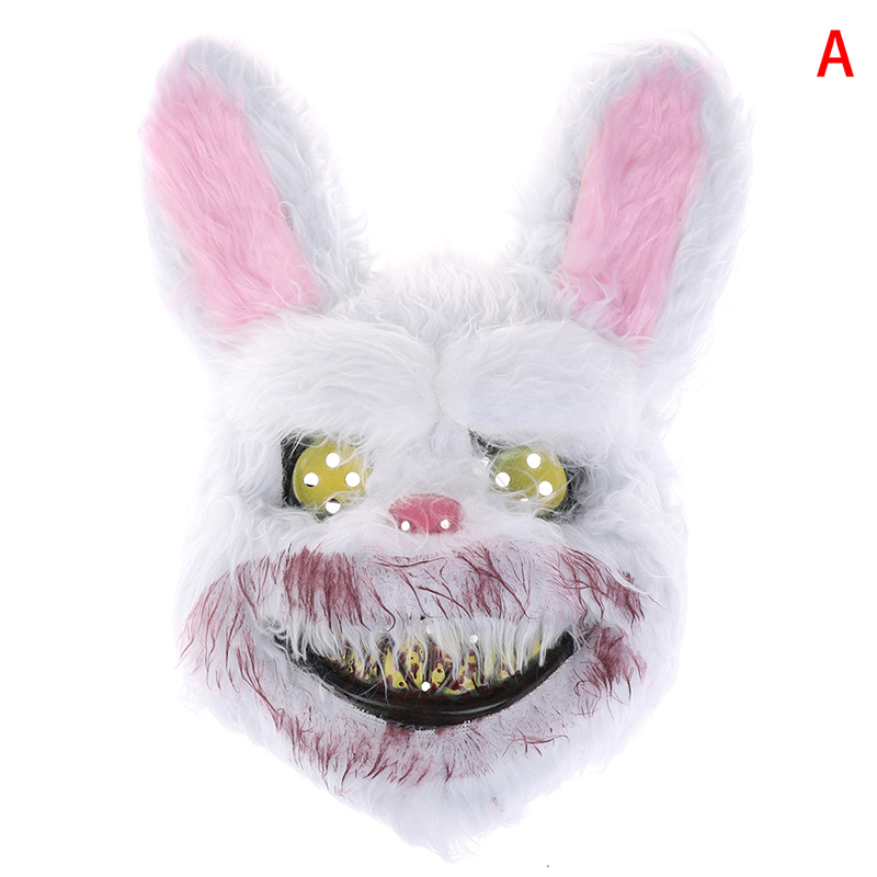 Good Lifer Mặt nạ Halloween Mặt nạ Thỏ sát thủ Đẫm Máu Mặt nạ hóa trang kinh dị Gấu Teddy sang trọng