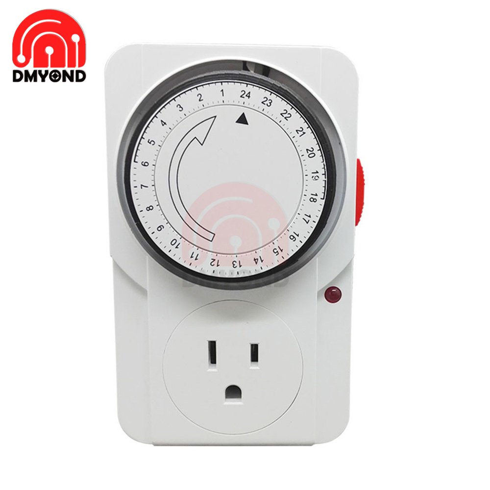 24 Hour Cyclic Timer Switch Kitchen Timer Outlet Loop Universal Timing ...