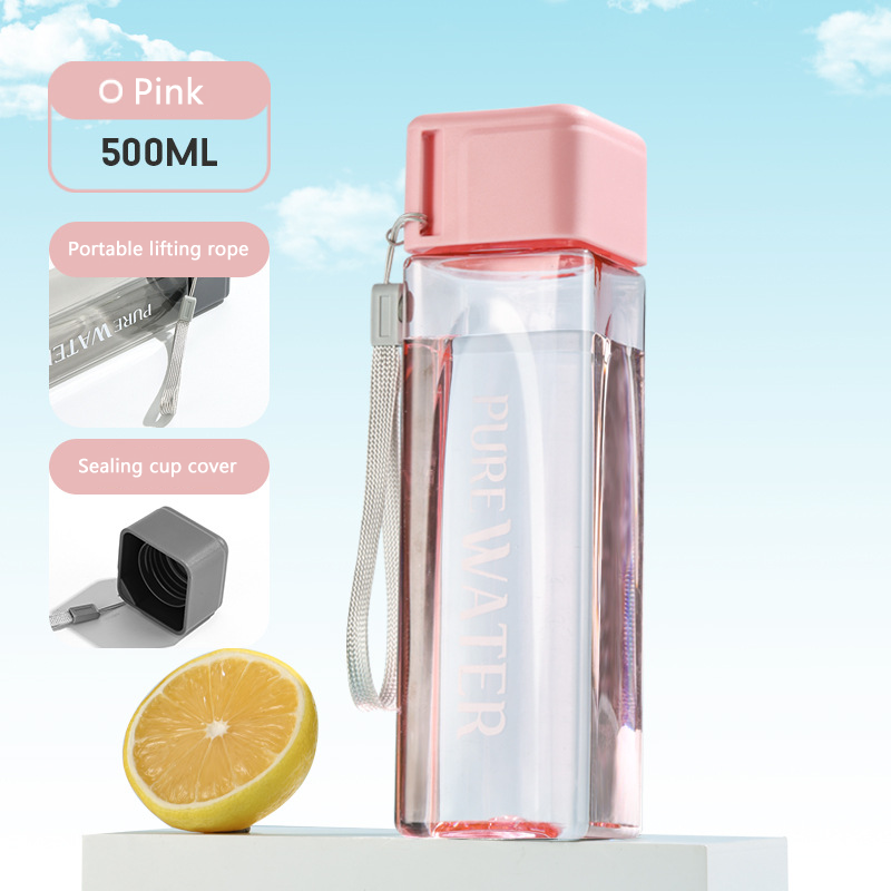 Portable Water Bottle Plastic Sport Bottle Heat-resistant Plastic Bottle Leak-proof Sport Bottle Personalized Water Bottle