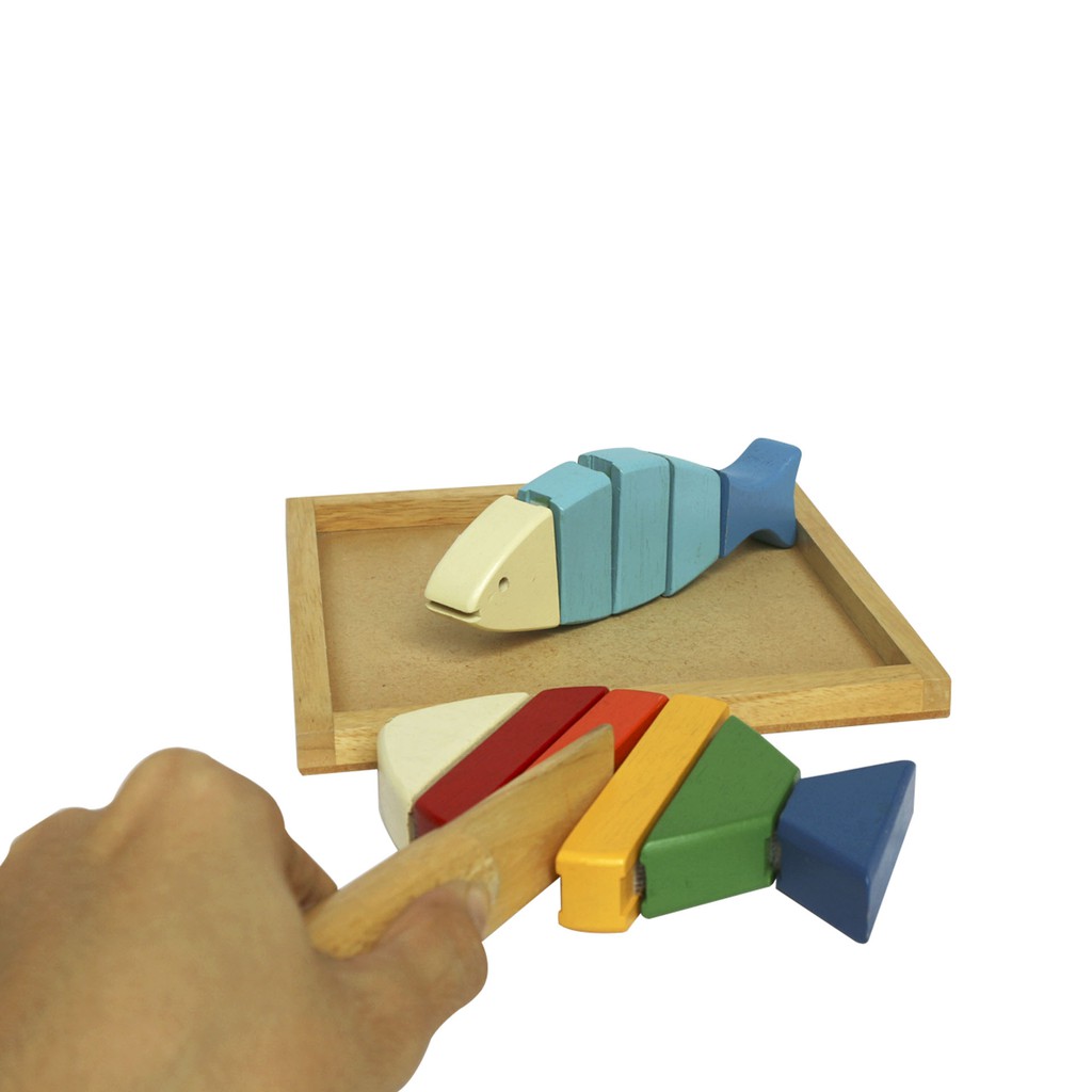 Đồ chơi gỗ Winwintoys Bộ cắt 2 cá