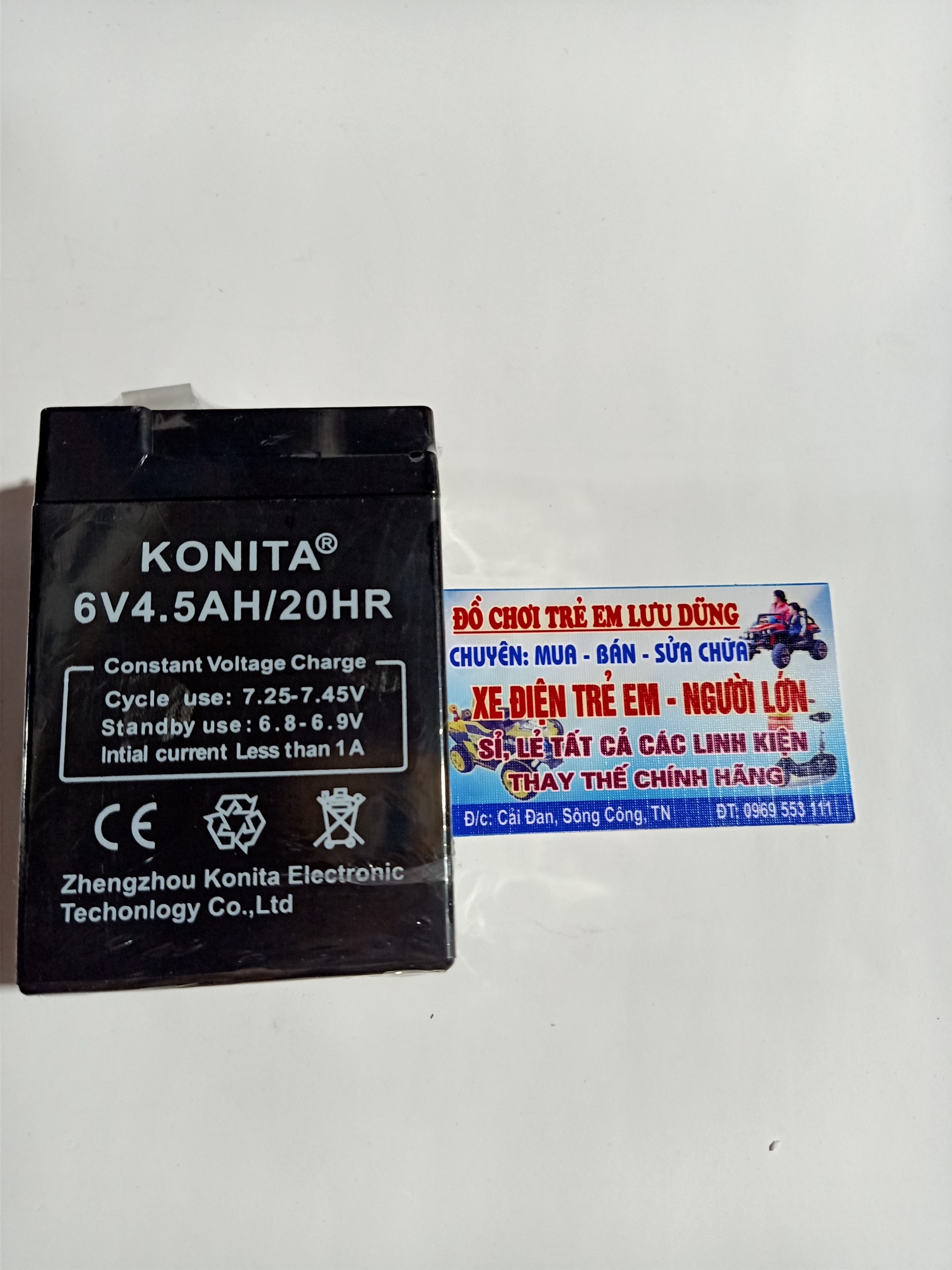 acquy oto xe máy điện trẻ em 6V4.5A