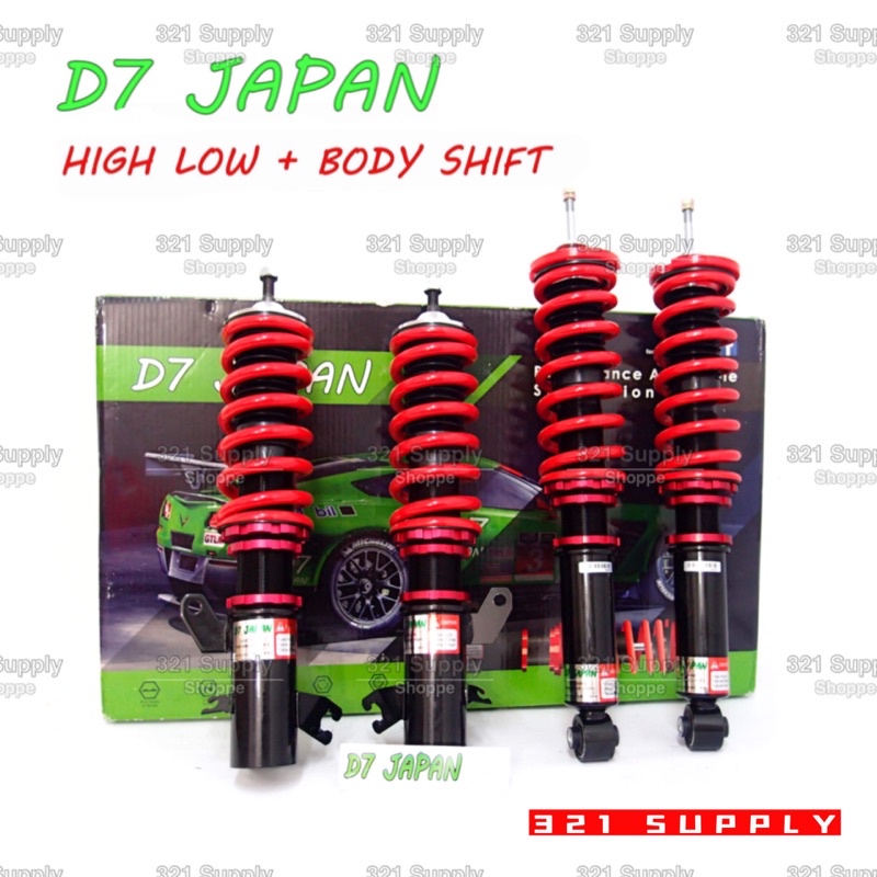 🔥BRAND D7 JAPAN ADJUSTABLE HI LOW BODY SHIFT VIOS ALTIS CAMRY WISH AE90 ...