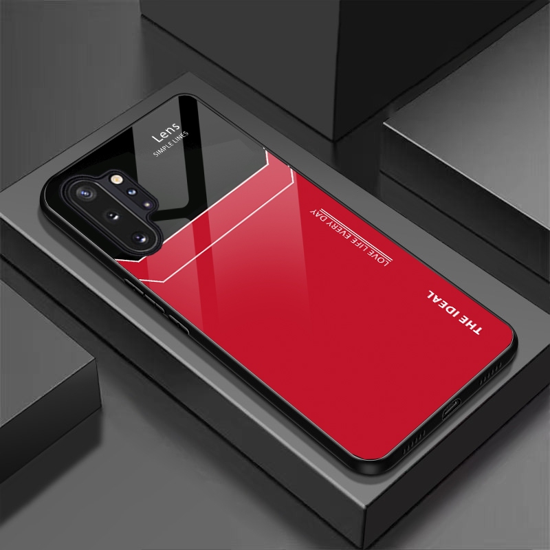 Ốp Lưng SAMSUNG NOTE 10, NOTE 10 PLUS Mặt lưng kính, chống sốc, thiết kế riêng