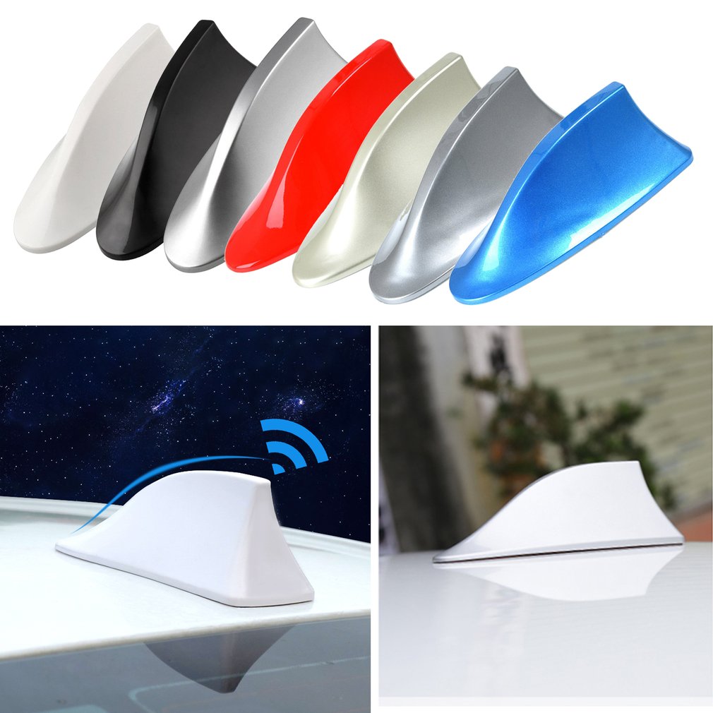 Universal Car Shark Antenna Auto Exterior Roof Shark Fin Antenna Signal Protective Aerial Car Styling.