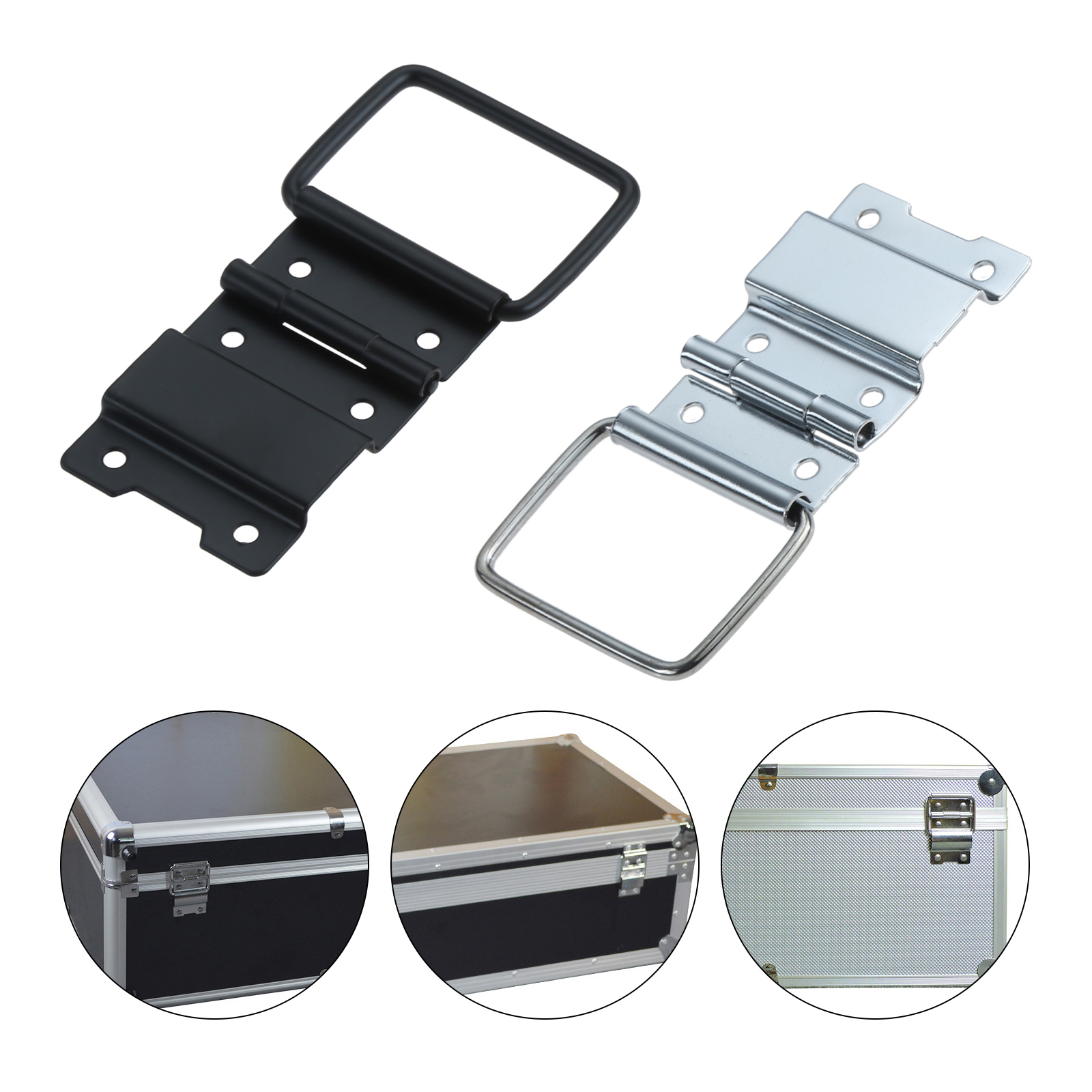 2pcs%20Sliver/black%20Cabinet%20Hinges%20Flight%20Case%20Doors%20Tool%20Boxes%20Lockers%20Support%20Hinge%20Suitcase%20Fitting%20Air%20Box%20Accessories%206%20Hole%20-%20Image%205