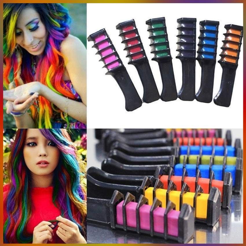 Lược Nhuộm Tóc Đổi Màu Tạm Thời 14g/chiếc 07 Màu Sắc Cá Tính Lựa Chọn