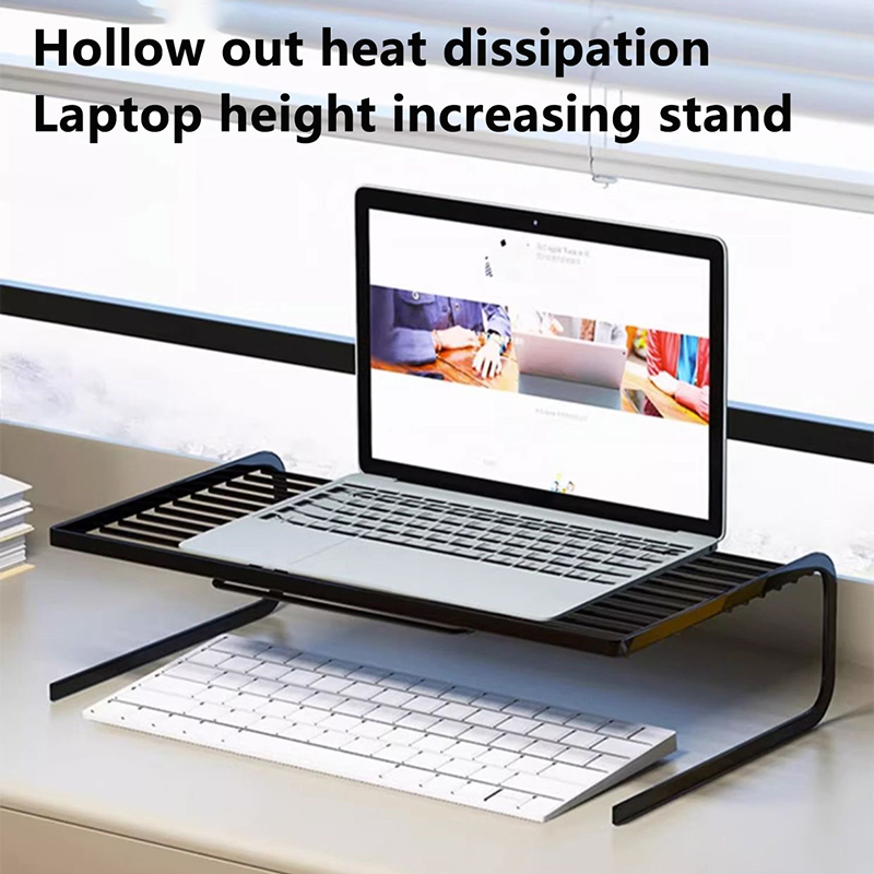 Computer Monitor Stand Bracket PC Screen Rack Laptop Cooling Holder Desktop Keyboards Mouse Storage Organizers For Macbook Queena. 