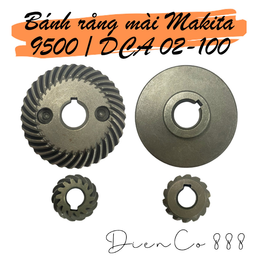 (Set of Gear) Bộ nhông bánh răng mài Makita 9500 / DCA 02-100 (2 chi tiết)