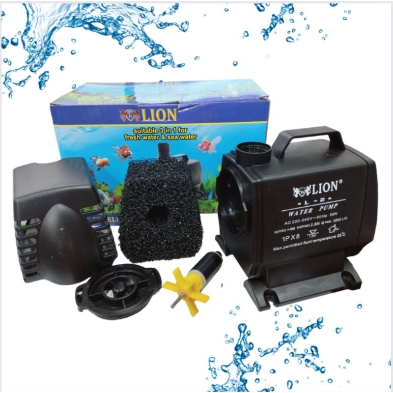 LION L 2 Pompa Kolam Hidroponik Submersible Pump