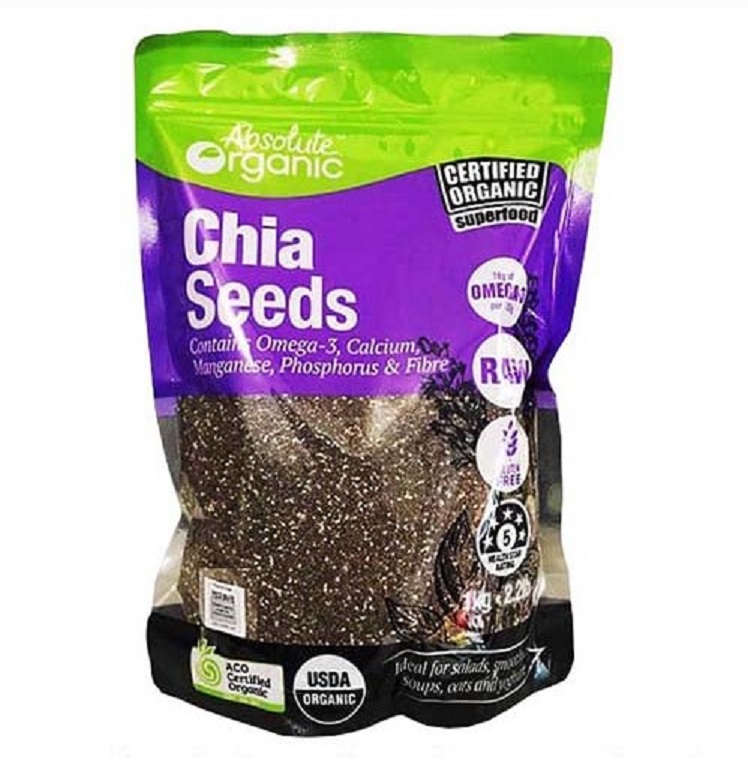 Hạt Chia Úc Absolute Organic Hữu Cơ