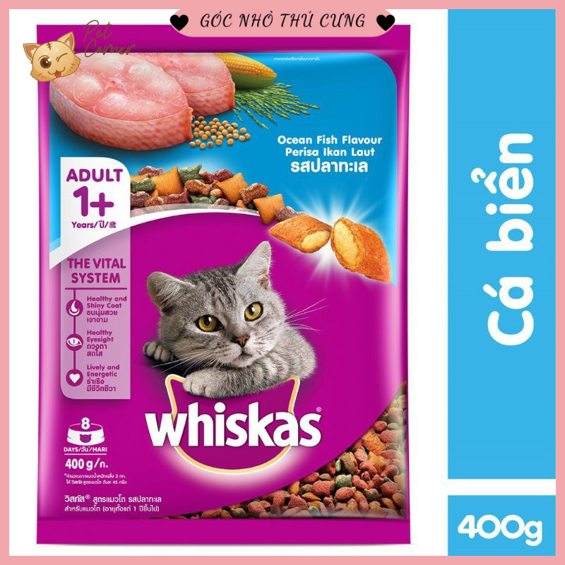 [400gr] Thức ăn hạt Whiskas cho mèo trưởng thành