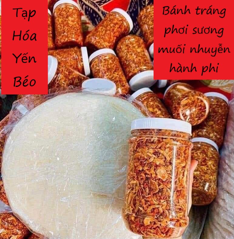 COMBO BÁNH TRÁNG PHƠI SƯƠNG MUỐI HÀNH PHI (COMBO GHIỀN)