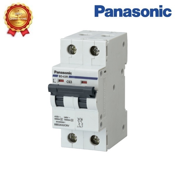 Cầu dao tự động mcb 2p panasonic bảo vệ quá tải