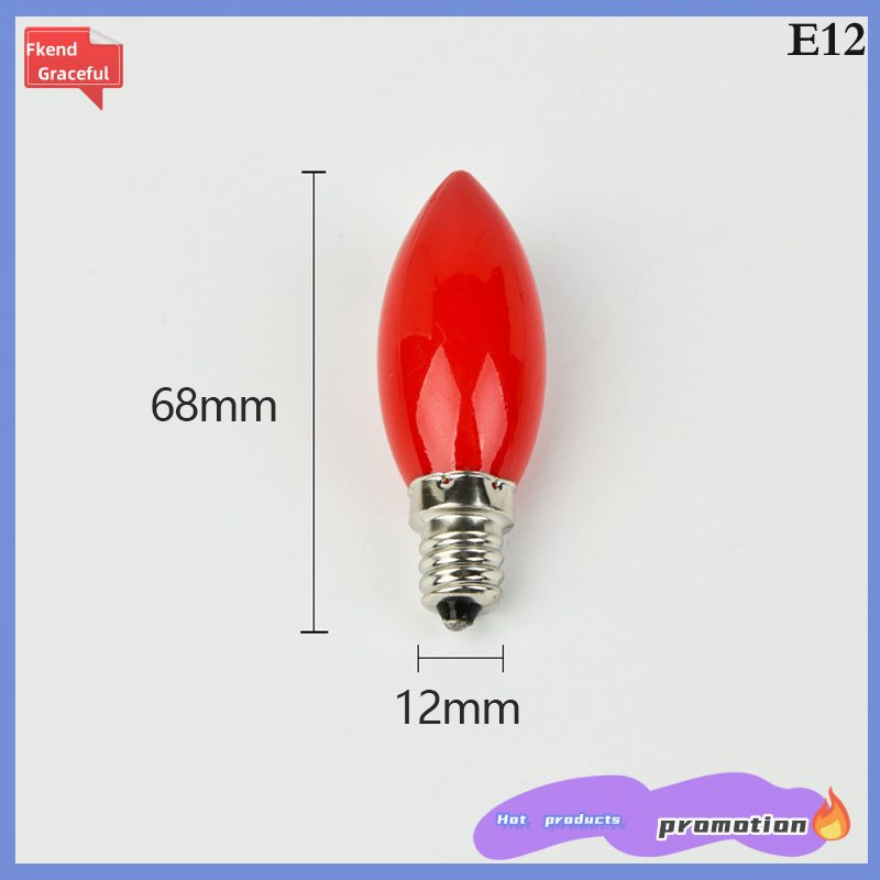 Fkend 1PC led altar bulb E12/E14 Red candle Buddha lamp Temple decorative lamp