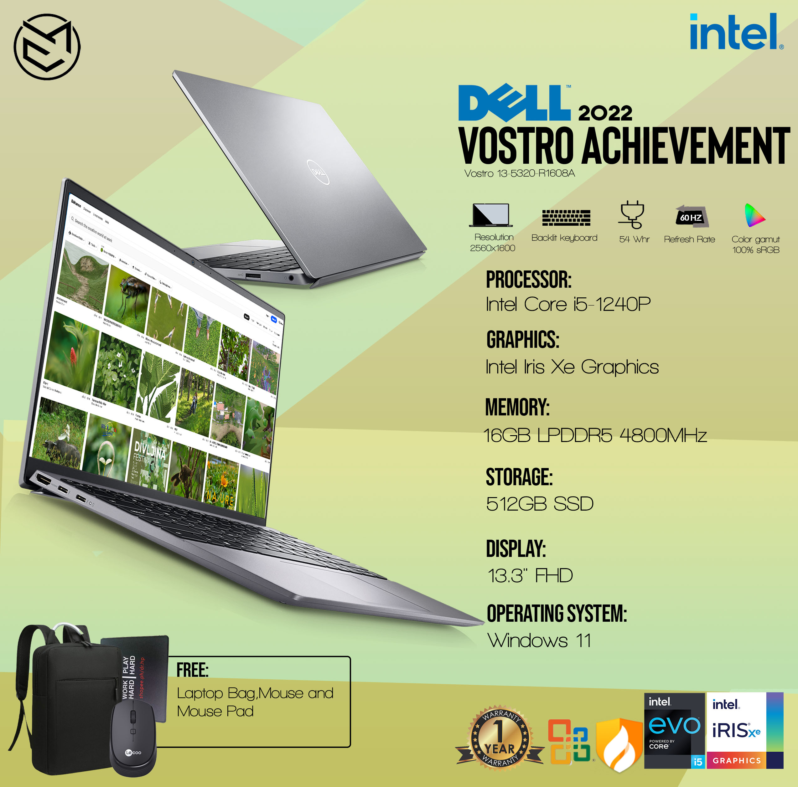 Dell Inspiron 13 5320 Core i5-1240P