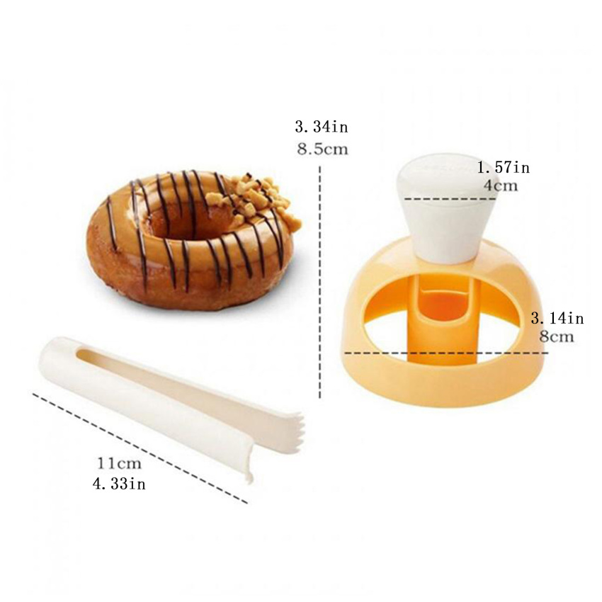 1set Donut Mold DIY Cake Mold Baking Bakeware Desserts Bread Cutter Maker Doughnut Mould Kitchen Tools Baking Mould