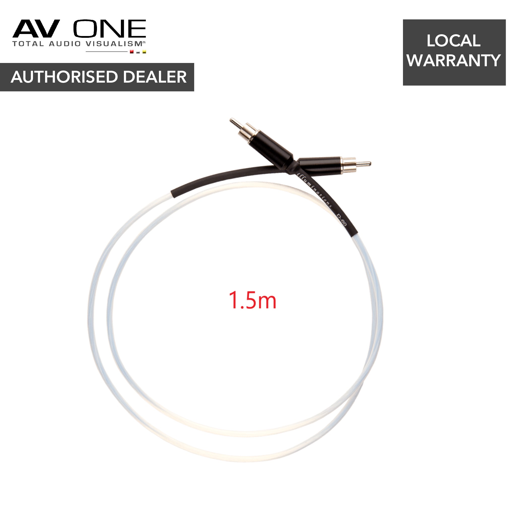Kimber Kable Summit Series D60 Digital RCA Cable - AV One Kimber Kable Summit Series D60 Digital RCA Cable - AV One