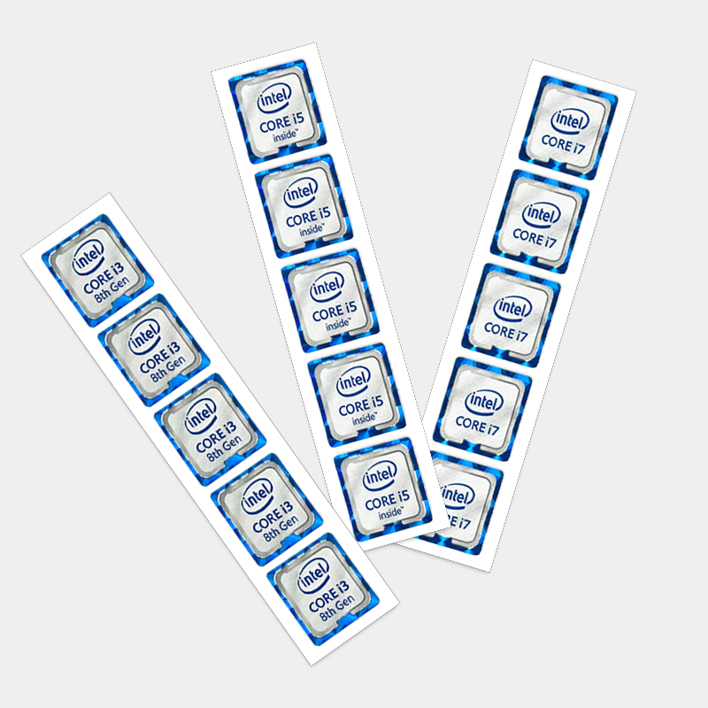 1/5pcs Label Sticker Lap Desk Cpu Xeon Pentium Processor Labe Logo ...