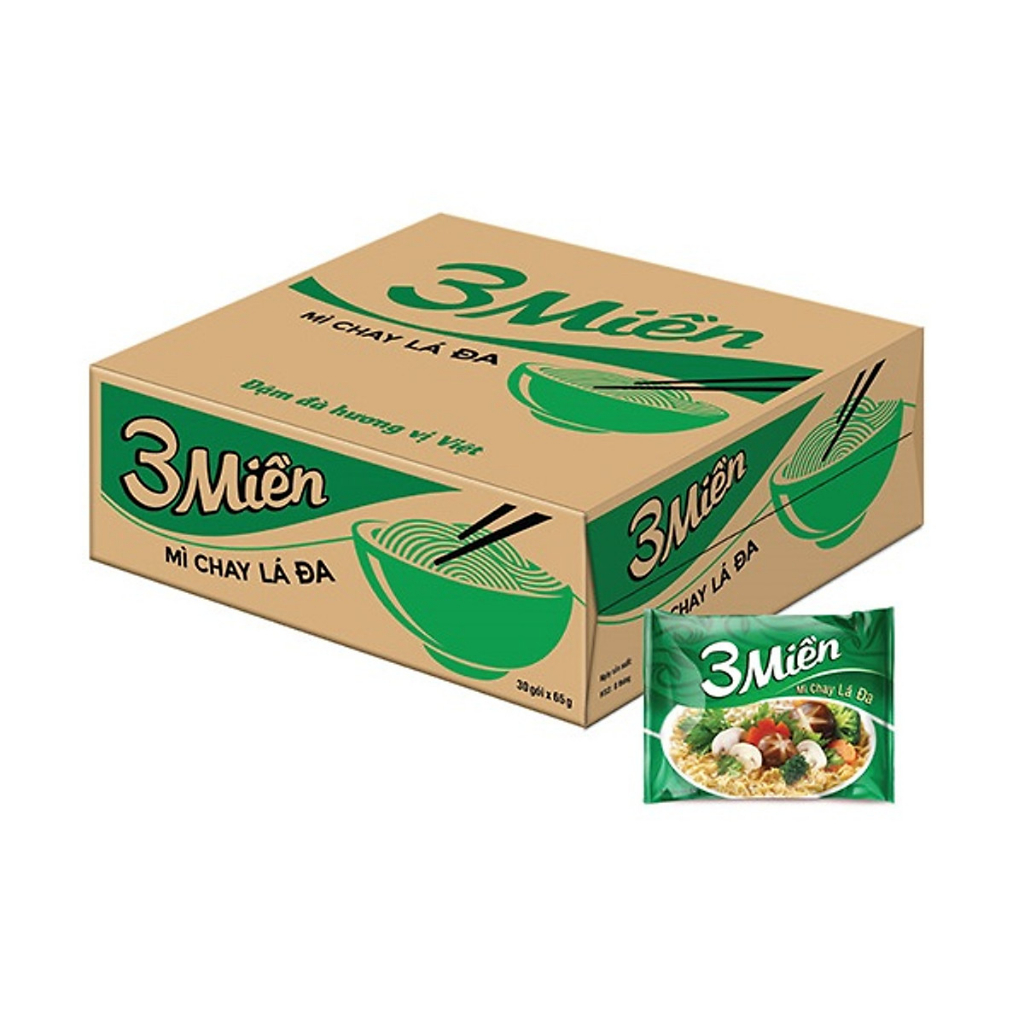 Mì 3 Miền 65g thùng 30 gói