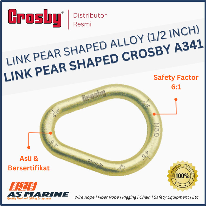 Link Pear Shaped Alloy CROSBY USA A341 1/2 Inch | Lazada Indonesia