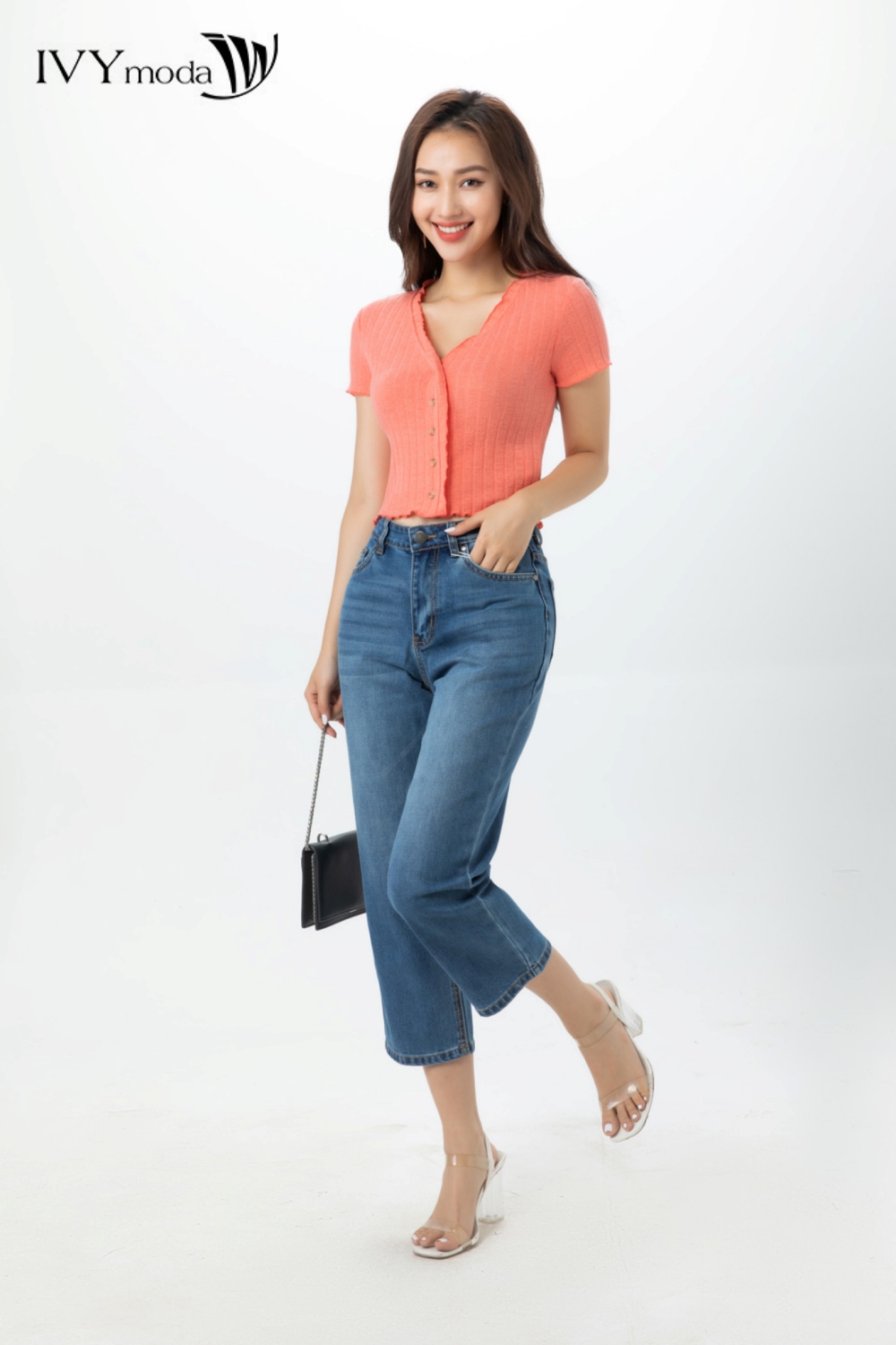 Áo thun mongtoghi Croptop IVY moda MS 57B9337
