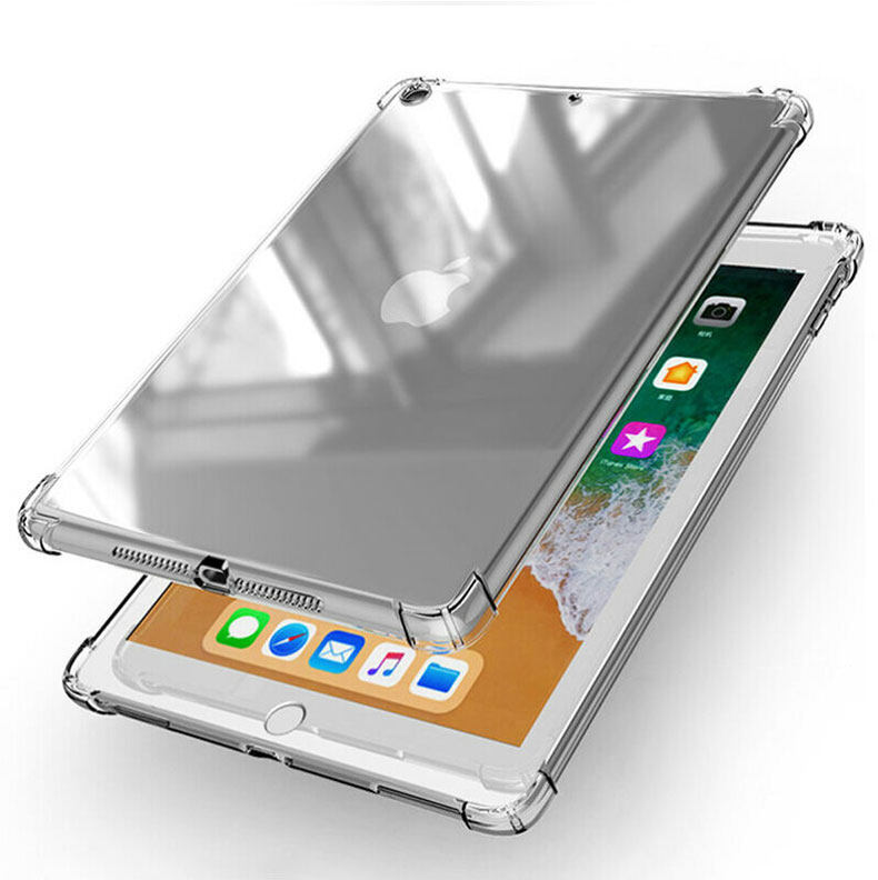 Độ trong suốt cao TPU vỏ ốp ipad 9.7 2017 2018 2019 10.2 5th 6th 7th thế hệ trường hợp chống rơi nhựa tpu mềm bìa cho ipad không khí 1 2 3 4 ipad 2 3 4 5 6 7 8 vỏ bọc mini 1 2 3 4 5 6 trở lại bìa