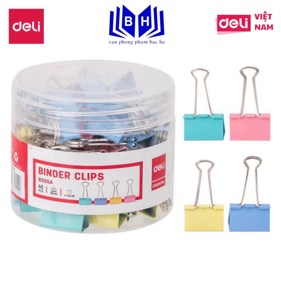 Kẹp bướm màu 51mm Deli E8551A - E8551
