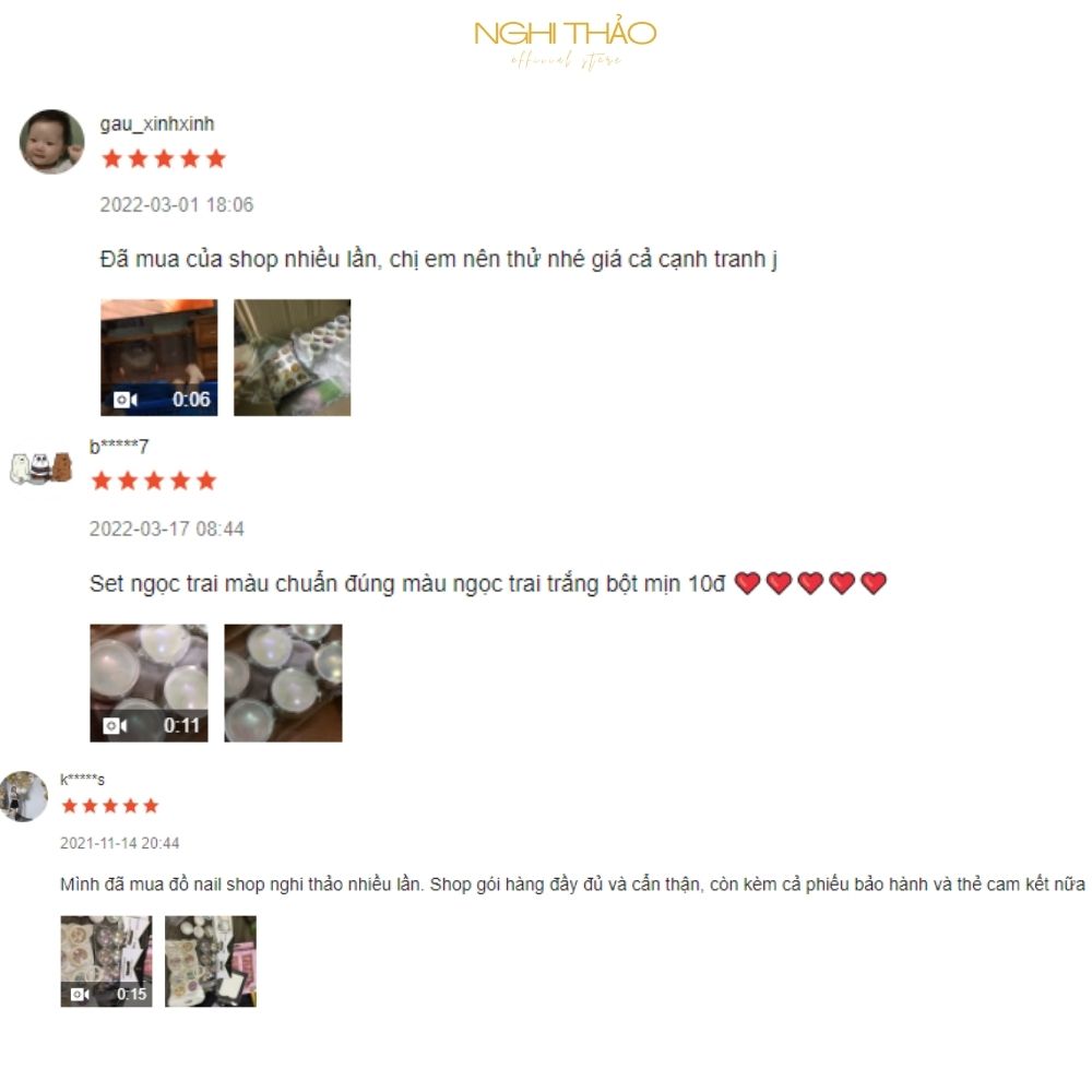 Tráng gương ngọc trai set 6 hũ