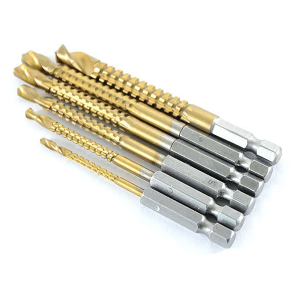 1Pcs Multifunction Hss Drill Bits Hex Shank Metal Titanium Auger Punch Tools More Efficient Drilling