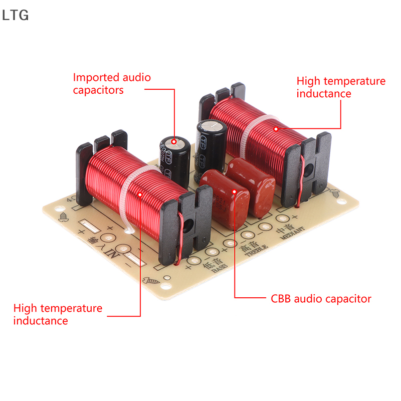 Ltg audio speaker crossover circuit 3 way 900-4000hz frequency divider module