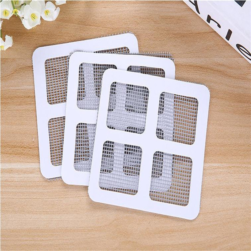 3/9pcs Fix Net Window Home Adhesive Antis Mosquito Fly Bug Insect Repair Screen Wall Patch Stickers Mesh Window Screen Practical 10X10cm. 