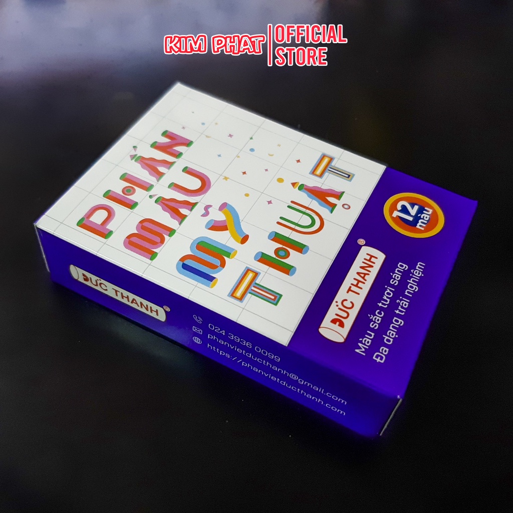 Phấn màu mĩ thuật 12 màu Đức Thanh PMMT80