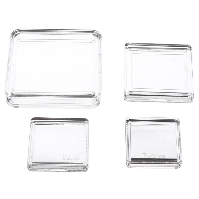 10PCS Square Clear Plastic Protector Containers Case For Token Board Game Holder Boxes Cards Collection. 