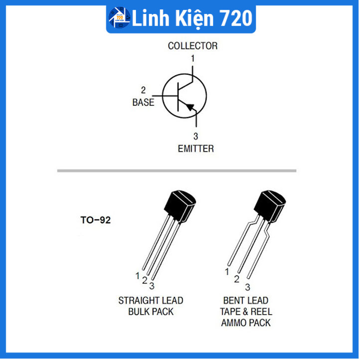 Bộ 5 con A1013 160V 1A TO-92 PNP