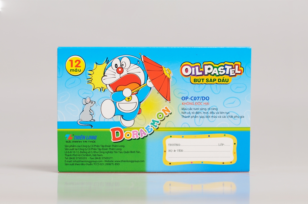 BÚT SÁP DẦU COLOKIT DORAEMON OP-C07/DO 12 MÀU