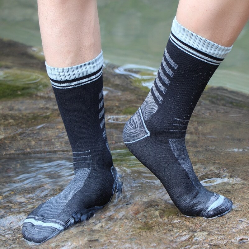 AA18-Outdoor Waterproof Socks Men Women for Sport Hiking Wading Camping Trekking Winter Skiing Sock Warm Breathable Waterproof Socks